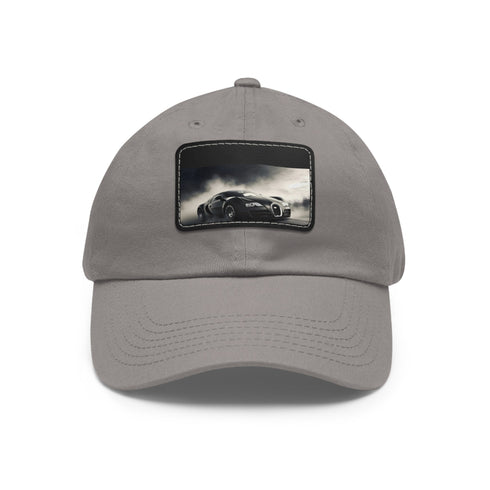 Bugatti Speedster White Cap with Light Brown Patch - Unisex Cotton Hat