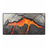 Cracked Planet with Lava Veins — XL & XXL Desk Mat — Full Top-Down Artwork View