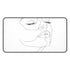 Stylish Minimalist Face Desk Mat for Modern Workspaces - Line Art Design