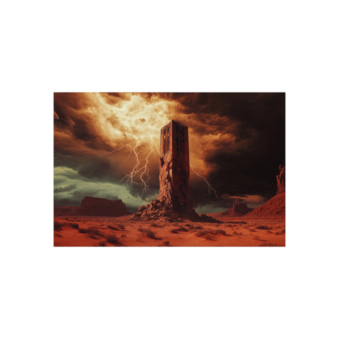 "30 Desert Towers Carved Lightning"