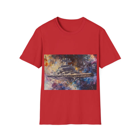 Galactic Empire Star Destroyer Tee in Charcoal with Regular Fit