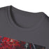 Charcoal cotton crew neck t-shirt with Captain Jack Sparrow portrait design.