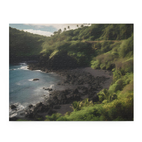 Lush Maui landscape jigsaw puzzle, 10x8 inches, 120 pieces.