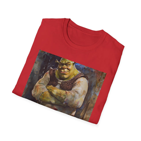Charcoal Shrek T-shirt - Featuring the lovable ogre in all his glory.