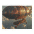 Skybound Steampunk Airship Jigsaw Puzzle - intricate design, vibrant colors, challenge for the mind