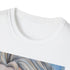 Charcoal crew neck T-shirt with a vibrant Elsa painting soft cotton fabric