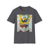 SpongeBob SquarePants Charcoal T-Shirt with Iconic Design for Men and Women