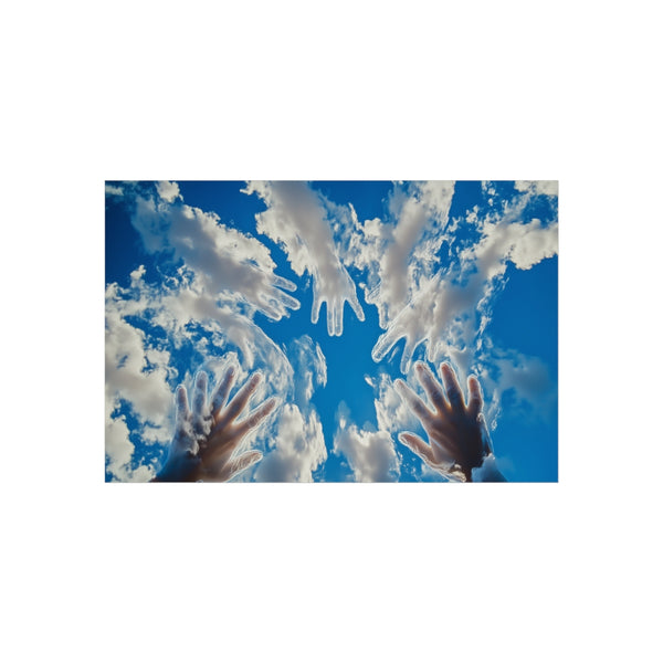 "31 Painted Clouds Forming Hands"