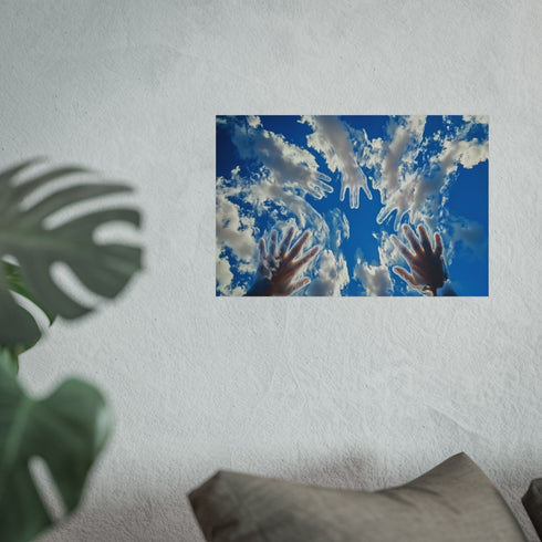 31 Painted Clouds Forming Hands