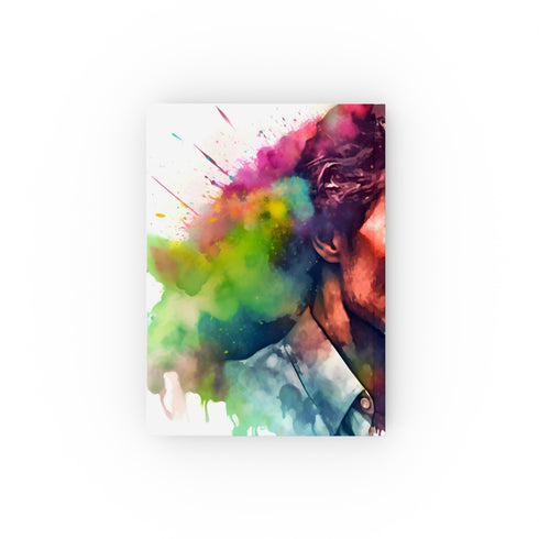 McConaughey's Mojo Journal - Neon Watercolor Portrait for Matthew McConaughey Fans