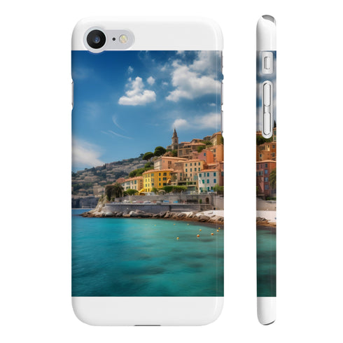 French Riviera Phone Case Slim Glossy Chic Accessory Samsung iPhone