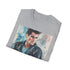 Charcoal watercolor Danny Zuko t-shirt with crew neck and regular fit