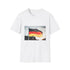 Teutonic Tapestry Black Red Gold Flag T-Shirt design representing Germany unity.