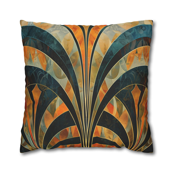 Abstract Deco Pillow Case - Modern art deco pattern for stylish bedroom decor