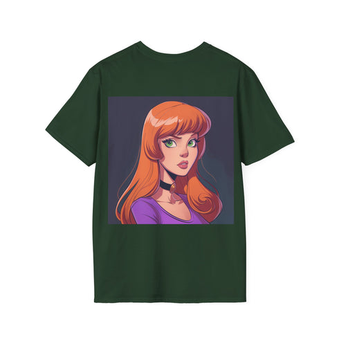 Sleuth inspired charcoal tee featuring Daphne Scooby-Doo design.