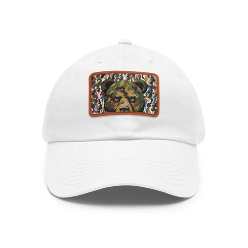 Bape Camo x Murakami Baseball Cap, White with Light Brown Patch