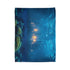 Sunken City Glowing through Coral Reef Plush Fleece Throw Blanket