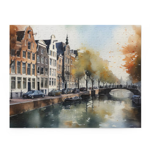 Amsterdam Adventure Jigsaw Puzzle - Explore canals and architecture in a challenging, picture-perfect puzzle for tourists and enthusiasts