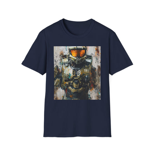 Spartan Spirit Master Chief T-shirt, Charcoal Cotton Crew Neck.