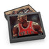 Jordan Bulls basketball puzzle with iconic Chicago jersey image.