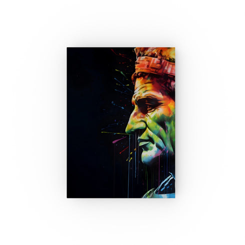 Caesar's Reign Neon Journal - Ancient Rome-inspired journal with neon-infused cover, perfect for history buffs and aspiring emperors!