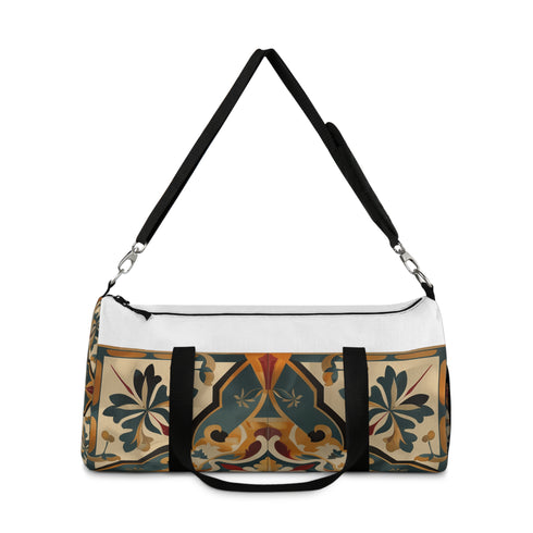 Artisan Tile Duffel Bag with Beautiful Tile Pattern in Chic Design