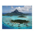 Bora Bora Paradise Jigsaw Puzzle with tropical blue waters and bungalows.