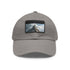 Olympian Summit Snapback White Light Brown Patch Rectangle Unisex Vegan Hat