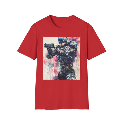 RoboCop T-Shirt in Charcoal, Men's Size Small - Cotton Crew Neckillance.