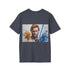 Blue lightsaber tee perfect for Star Wars fans, embracing the Force.