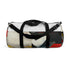Abstract geometric shapes small duffel bag with all-over print design.