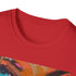 Vibrant charcoal T-shirt with Barbie portrait in soft cotton crew neck