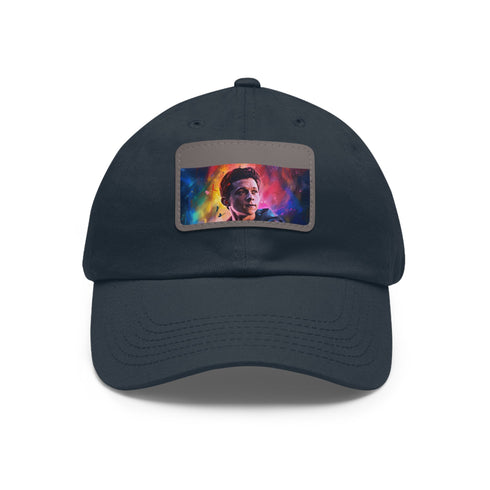 Neon Dream Tom Holland Watercolor Baseball Cap White/Light Brown Rectangle Unisex