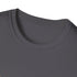 Vibrant charcoal cotton T-shirt with crew neck and summer style