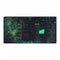 Overgrown Library with Glowing Books — XL & XXL Desk Mat — Full Top-Down Artwork View