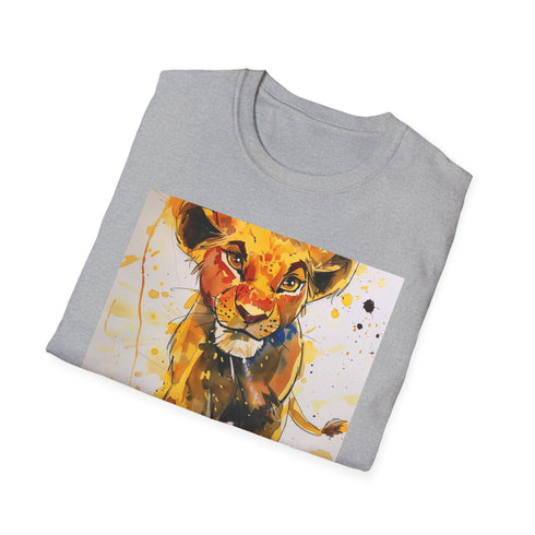 Simba Lion King T-Shirt Charcoal Regular Fit Cotton Summer Pick