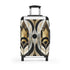 Abstract Art Deco Patterned Black Small Suitcase - Vintage-inspired geometric shapes.