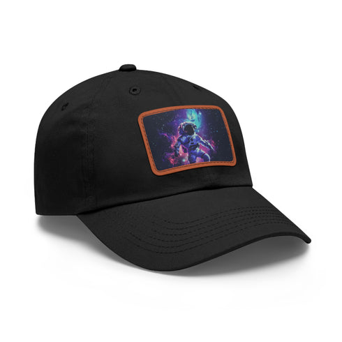 Space-inspired Galactic Explorer cap in white with light brown patch.
