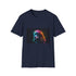 Vibrant watercolor poodle tee in charcoal, inspired by playful brushstrokes.