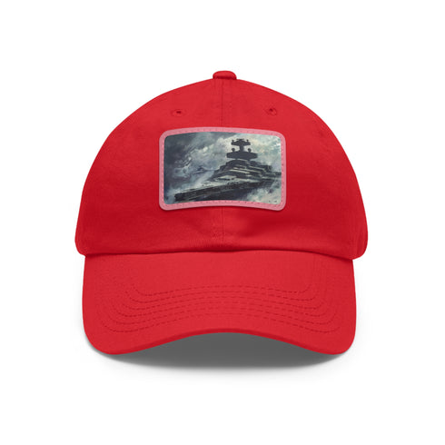 Star Wars baseball cap with Star Destroyer design on white.