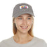 Lovable Lab Cap in White with Light Brown Patch