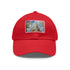 Chrysler Building watercolor hat, white with light brown patch.