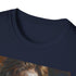 Charcoal cotton crew neck T-shirt featuring vibrant Obi-Wan Kenobi portrait