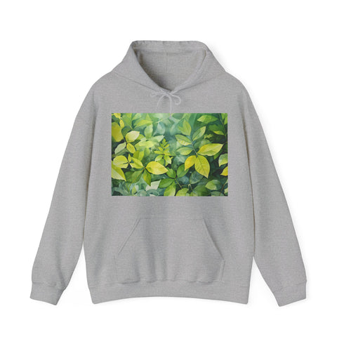 Summer Tapestry Hoodie in Navy, Unisex Regular Fit, DTG Printing