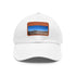 Desert Dreamer Baseball Cap in White with Light Brown Patch