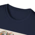 Retro Roller Skate Striped T-Shirt, Charcoal, Men's Women's Unisex Fashion