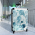 Ocean Blue Eyes Small Black Suitcase: Eye-catching watercolor pattern travel bag.