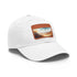 Baron Desert Camo Baseball Cap in White with Light Brown Patch.