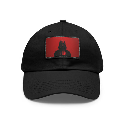Dark Side Vader Cap in White with Light Brown Patch.