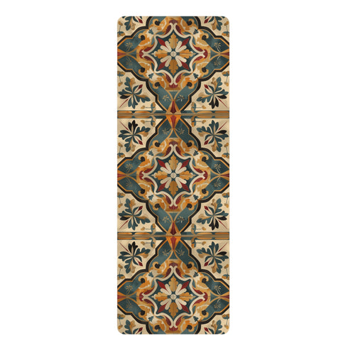 Artisan Tile Yoga Mat with seamless pattern for stability and style.